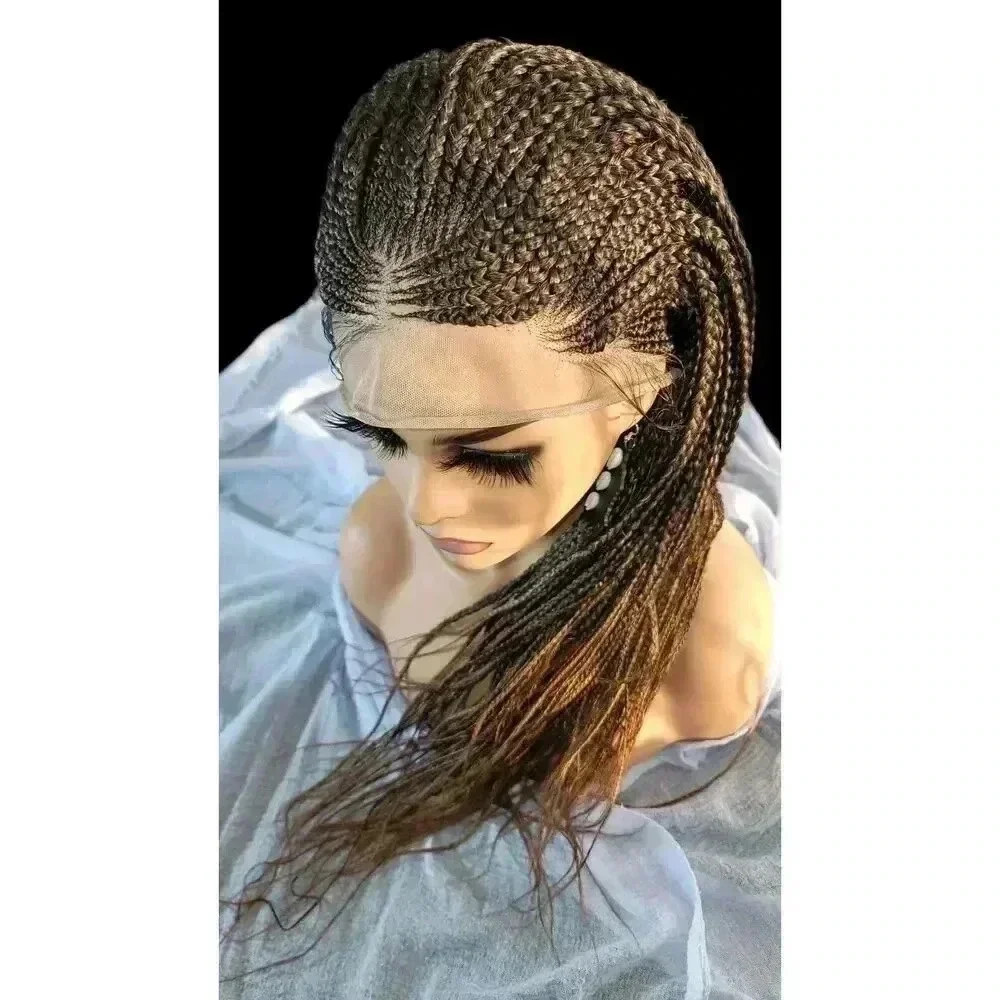Stunning Handmade Braided Wigs, Luxurious, # 2/30 Ombre Box Braid Lace Long NWT!